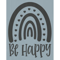 Be Happy Stencil
