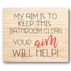Keep This Bathroom Clean Stencil