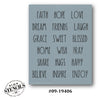Dunn Inspired Inpirational Words Stencil