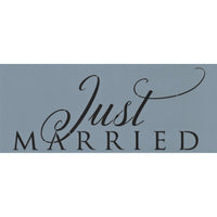 Just Married Stencil