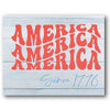 America America America 1776 Stencil