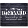 Backyard Bar & Grill Stencil