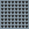 3/4" Heart Background Stencil