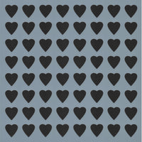 3/4" Heart Background Stencil