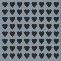 3/4" Heart Background Stencil