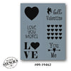 Word Blocks: February 14 Stencil