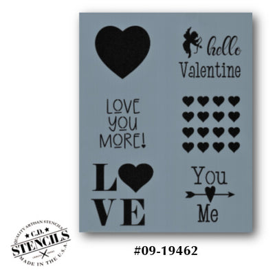 Word Blocks: February 14 Stencil