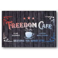 Freedom Cafe Stencil