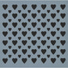 Mixed Heart Background Stencil