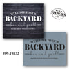 Backyard Bar & Grill Stencil