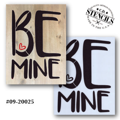 Be Mine Stencil