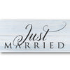 Just Married Stencil