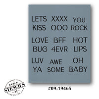 Conversation Hearts: Lets Kiss