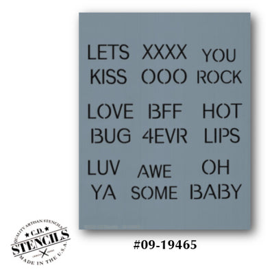 Conversation Hearts: Lets Kiss