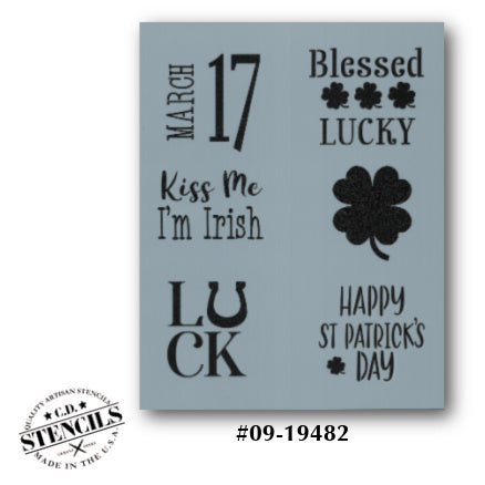 Word Blocks: March 17 Stencil