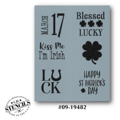 Word Blocks: March 17 Stencil