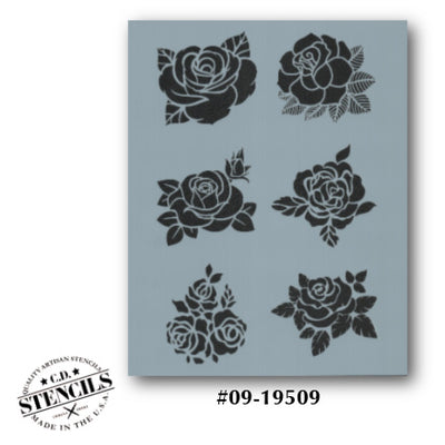 Kiss From a Rose Stencil