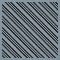Narrow Candy Cane Stripe Background Stencil