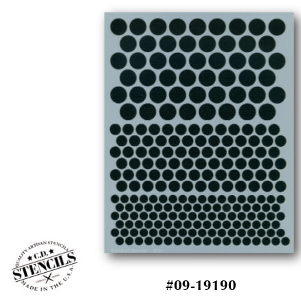 Dancing Dots Stencil
