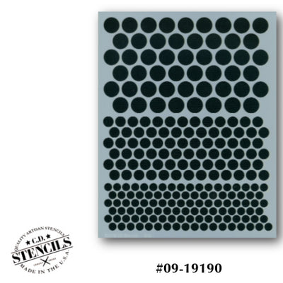 Dancing Dots Stencil