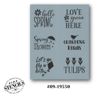 Word Blocks: Spring Stencil