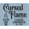 Cursed Flame Candle Emporium Stencil