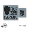 Four Score 2pc. Stencil
