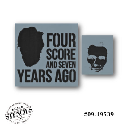Four Score 2pc. Stencil