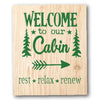 Welcome to Our Cabin Stencil