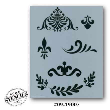 Flourishes Stencil