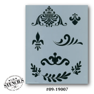 Flourishes Stencil