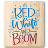 Red White and Boom Stencil