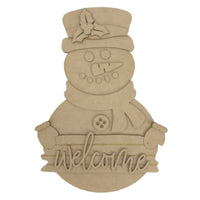 Snowman Greetings Hanger Kit