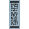 Autumn List Stencil