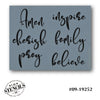 Inspirational Words Stencil