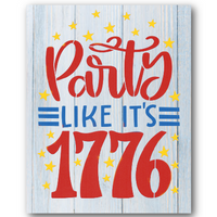 Party Like It's 1776 Stencil