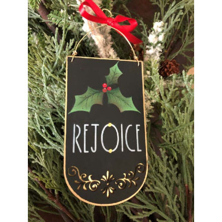 Rejoice Holly Ornament E-Pattern by Tammey Etheredge