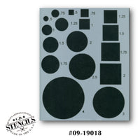 Circles and Squares Stencil