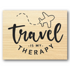 Travel is My Therapy Stencil