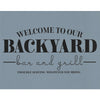 Backyard Bar & Grill Stencil