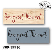 How Great Thou Art Stencil