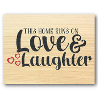 Love and Laughter Stencil