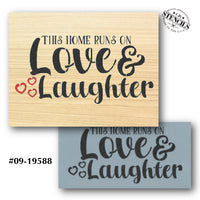 Love and Laughter Stencil