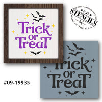 Trick or Treat Bats Stencil