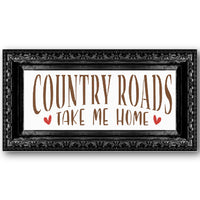 Country Roads Stencil