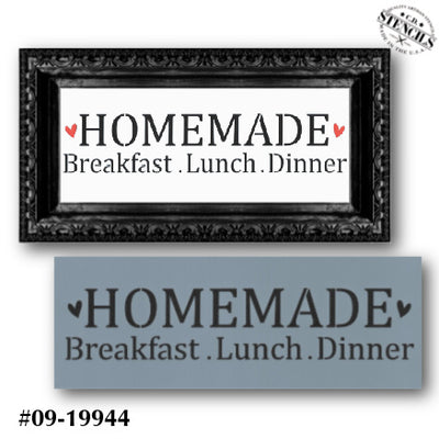 Homemade Breakfast Lunch Dinner Stencil