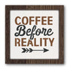 Coffee Before Reality Stencil