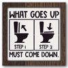 What Goes Up Stencil