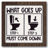 What Goes Up Stencil