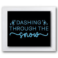 Dashing Through the Snow Stencil